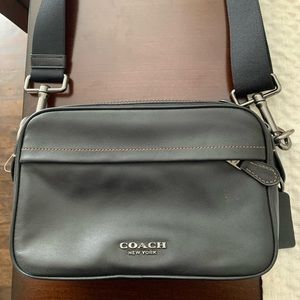 Brand new leather cross body unisex bag